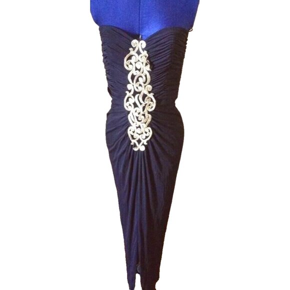 Vintage Creeds maxi tube fitted dress gown 10 - Picture 7 of 11